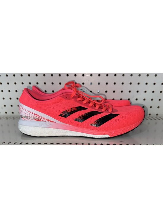 Adidas AdiZero Boston 9 Mens Athletic Running Shoes Size 11 Signal Pink Black main image 5
